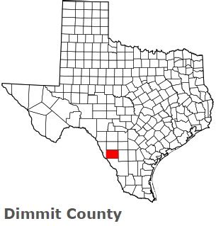 Dimmit County, TX Wall Map Color Cast Style by MarketMAPS MapSales