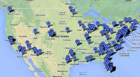 Diners Drive Ins And Dives Map