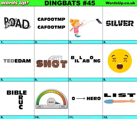Dingbats Level 45 - Word Cheats