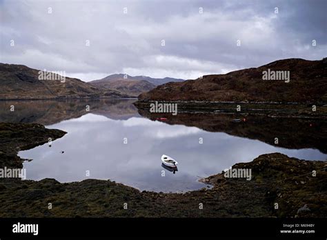 Dinghy on cloudy day