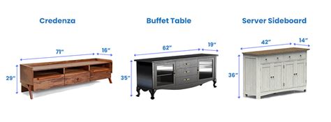 Dining Room Buffet Height and Depth