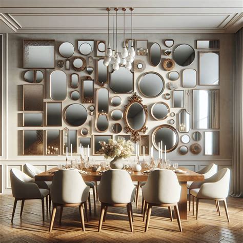 Dining Room Decor with Mirrors