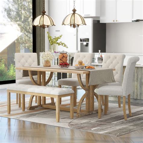 Dining Room Table Bench and Chairs