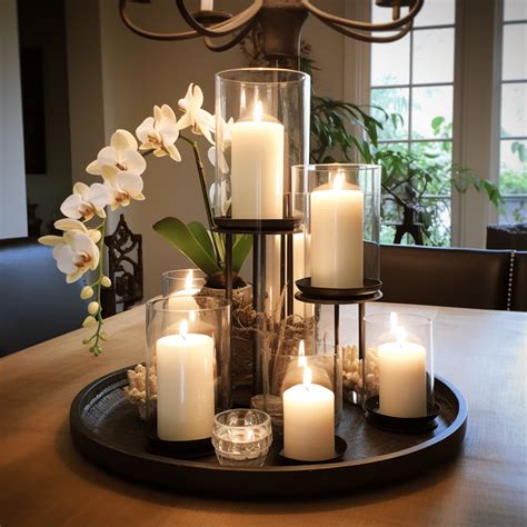 Dining Room Table Decor with Candles