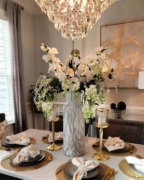 Dining Room Table Flower Arrangements