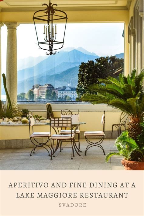 Dining by Lake Maggiore