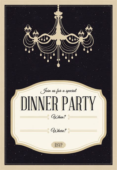 Dinner Party Invitation Templates Free