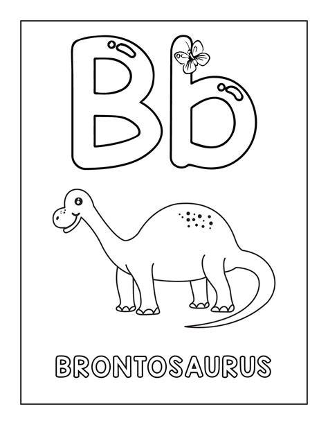 Dinosaur Abc Coloring Pages