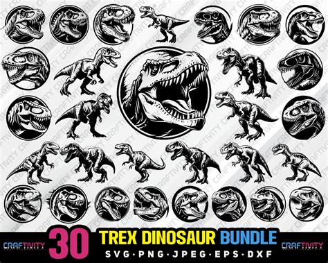 Download Dinosaur Bundle Commercial Use DXF Files