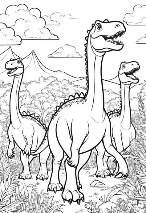 Dinosaur Color Pages Free
