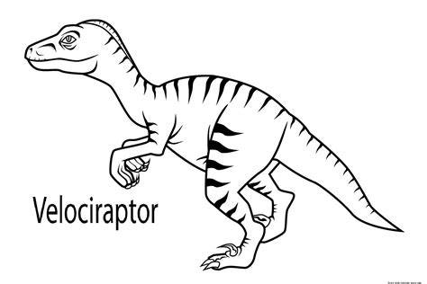 Dinosaur Coloring Pages Velociraptor