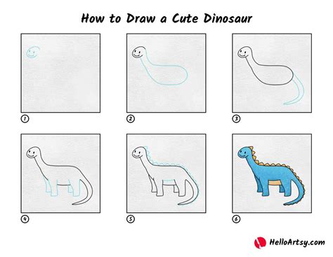 Dinosaur Drawing Tutorial