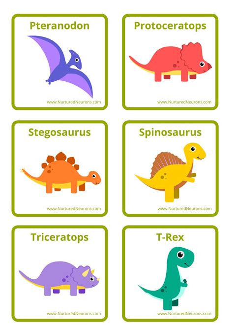 Dinosaur Matching Game Printable