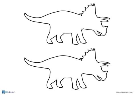 Dinosaur Outlines Printable