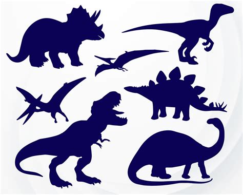 Download Dinosaur Shapes SVG File - SVG Design for Cricut Machine