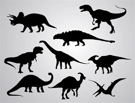 Dinosaur Silhouette Printable