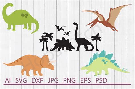 Dinosaurs Bundle, SVG Files, DXF Files, Cuttable Files