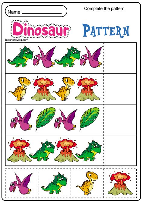 Dinosaurs Printables For Preschoolers