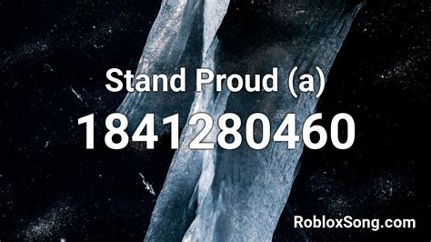 Dio Stand Proud Roblox ID - Roblox music codes