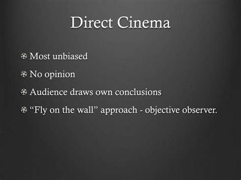 Direct Cinema Definition