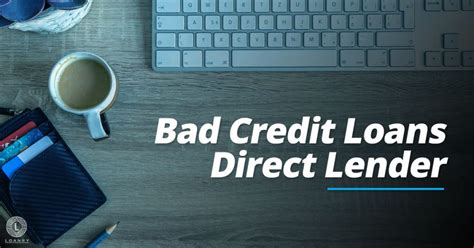 Direct Lender Bad Credit Loans South Africa