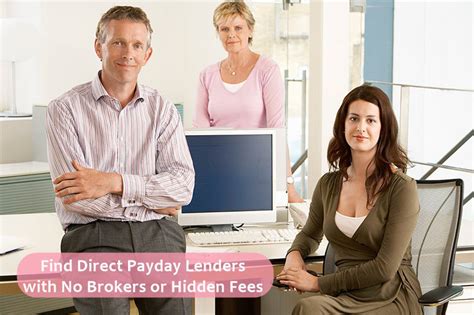 Direct Payday Lenders Not Brokers