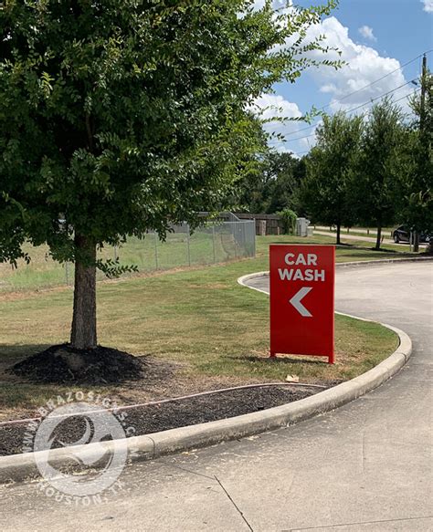 Directional and Wayfinding Car Wash Signs