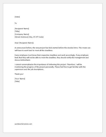 Directive Letter Sample Download FREE Business Letter Templates