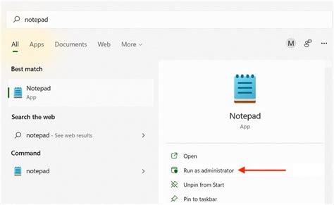 Directly Open Files With Admin Rights In Notepad
