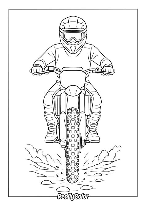 Dirt Bike Color Page