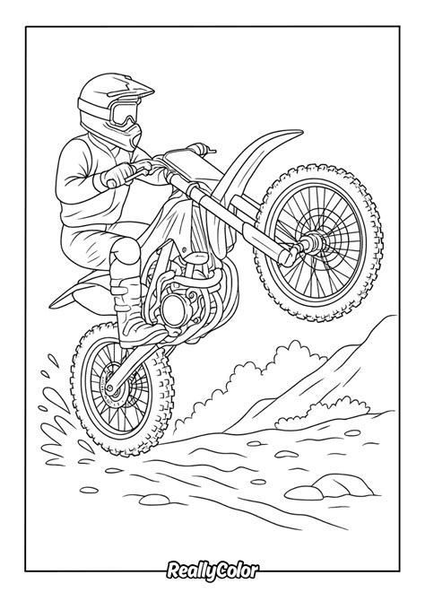 Dirt Bike Color Pages