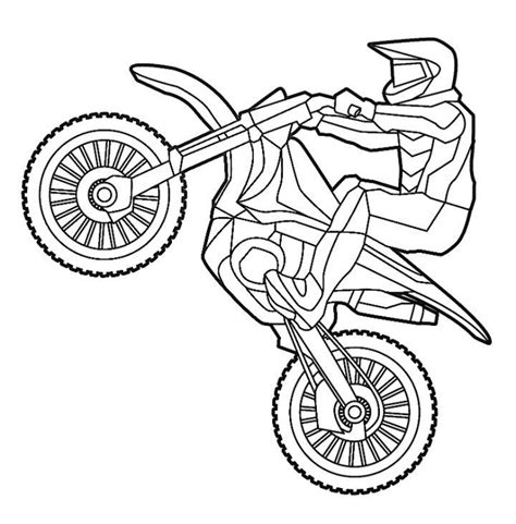 Dirt Bike Coloring Pages Printable