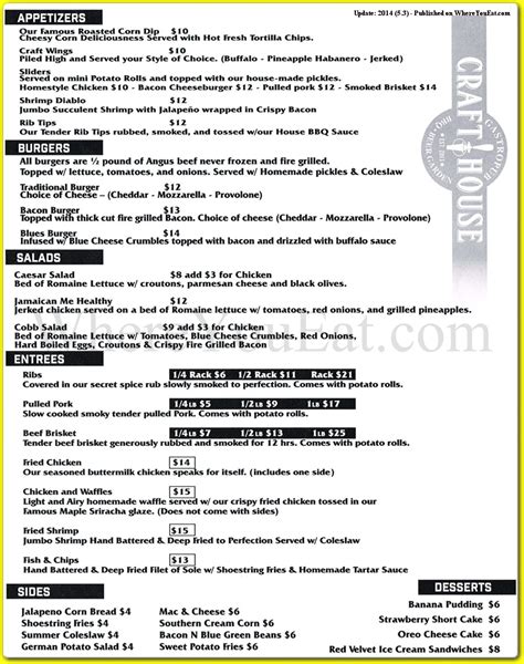 Indulge in the Irresistible Flavors: Dirty Pit Craft House Menu Revealed