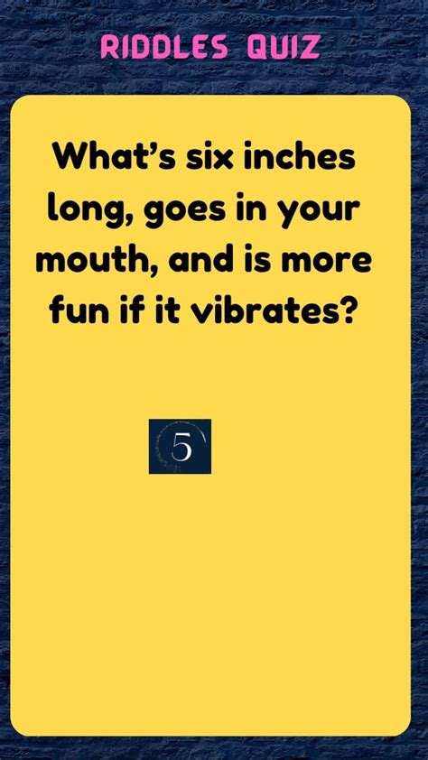Dirty Tricky Riddles With Answers
