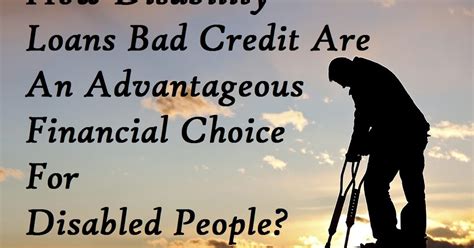 Disability Loans With Bad Credit