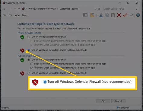 Disable Antivirus and Firewall Temporarily