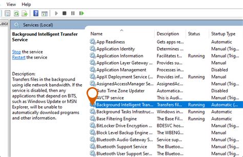 Disable Background Intelligent Transfer Service Host: sysmain