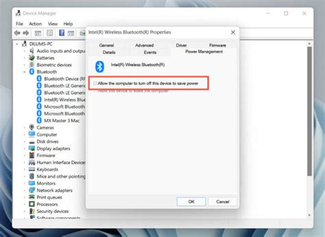 Disable Bluetooth Power Management by Modifying Registry Keys