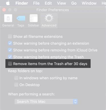 Disable Empty Bin Automatically on your Mac