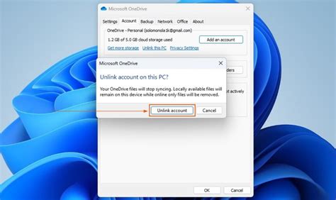 Disable OneDrive In Windows 11 By Unlinking Your OneDrive Account