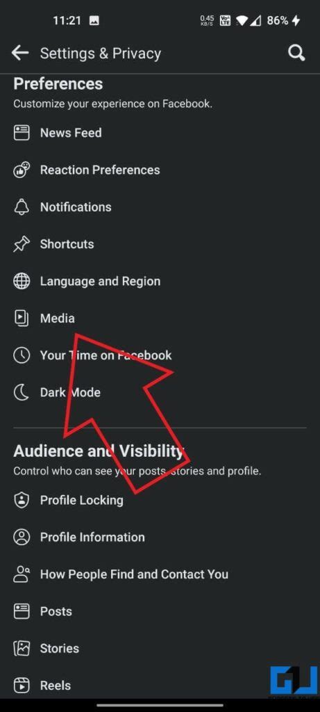 Disable Reels On Facebook App