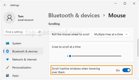 Disable Scroll Inactive Window