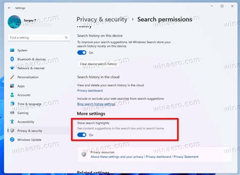 Disable Search Highlights in Windows 11 &amp; Windows 10
