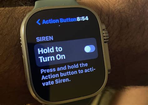 Disable Siren from Action button