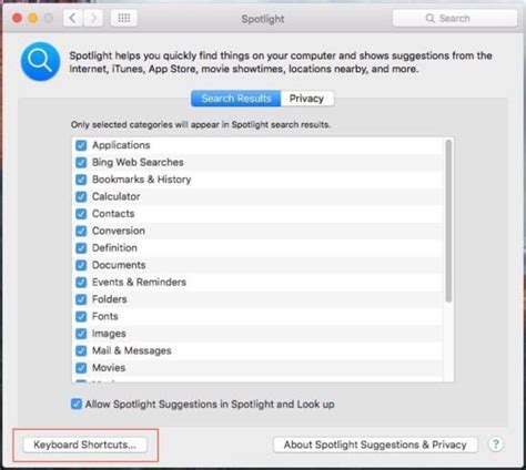 Disable Spotlight Search on Mac