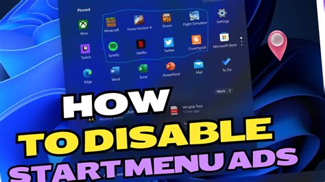 Disable Start Menu Ads on Windows 11