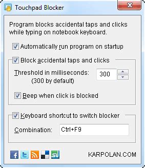 Disable Touchpad Using Touchpad Blocker