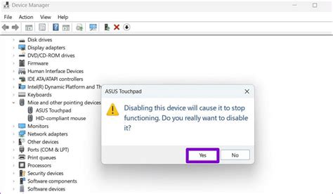 Disable Touchpad via Device Manager