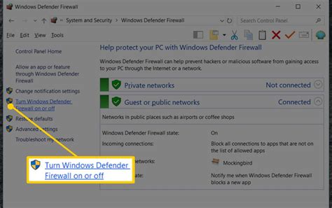 Disable Windows Firewall