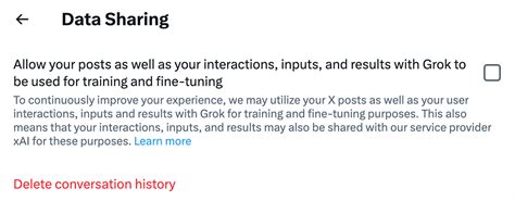 Disable X&rsquo;s Grok from using your data for AI training